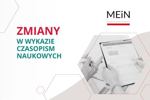 Zmiany w wykazie czasopism naukowych MEiN - banner