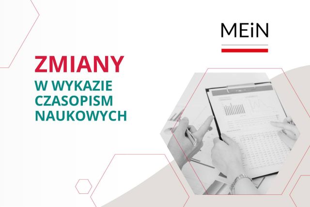 Zmiany w wykazie czasopism naukowych MEiN - banner