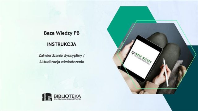 Grafika promuje instrukcję korzystania z Bazy wiedzy PB.