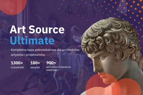 Baner Art Source Ultimate z grafiką rzeźby i informacją o bazie dla architektów, artystów i projektantów