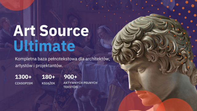 Baner Art Source Ultimate z grafiką rzeźby i informacją o bazie dla architektów, artystów i projektantów