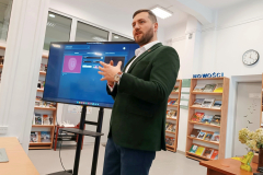 Oko a tekst – tajemnice czytania. Spotkanie w ramach Podlaskiego Forum Bibliotekarzy, Biblioteka Wydziału Architektury Politechniki Białostockiej 