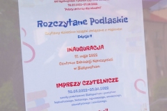 Plakat promujący akcję "Rozczytane Podlaskie".
